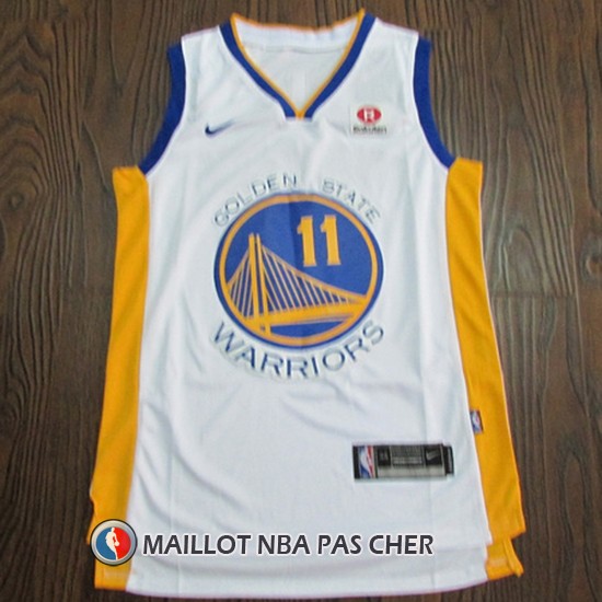Maillot Golden State Warriors Klay Thompson 11 2017-18 Blanc